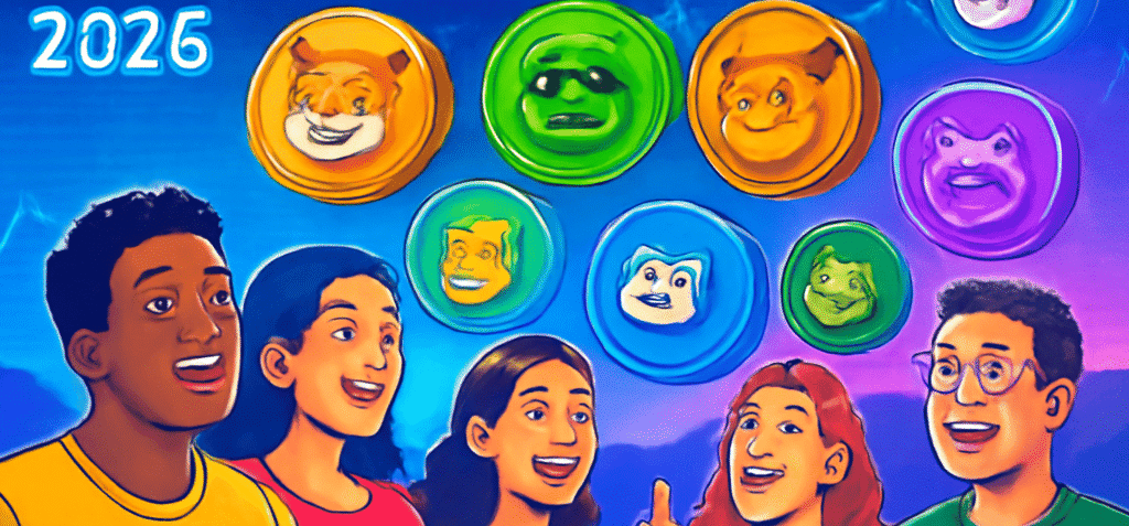 Top 10 Meme Coins That Could Surge 100x by 2026 AI Image generated by Leonardo Ai