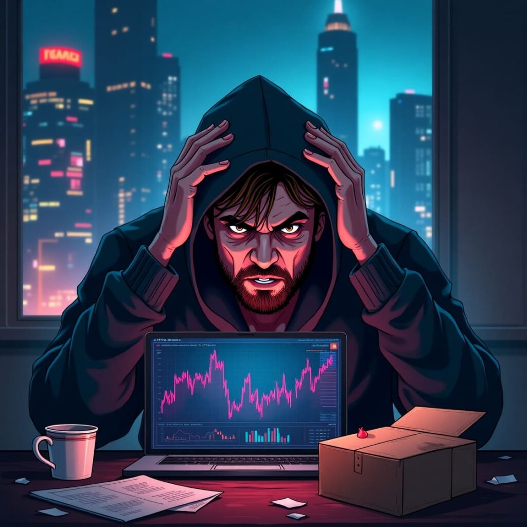 Crypto currency scam AI image